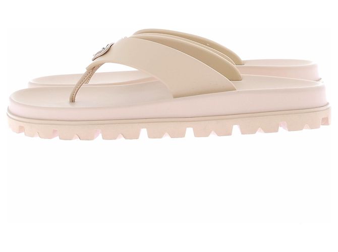 Prada Gummisandalen Weiß Leder Größe 38 - Ansicht 2