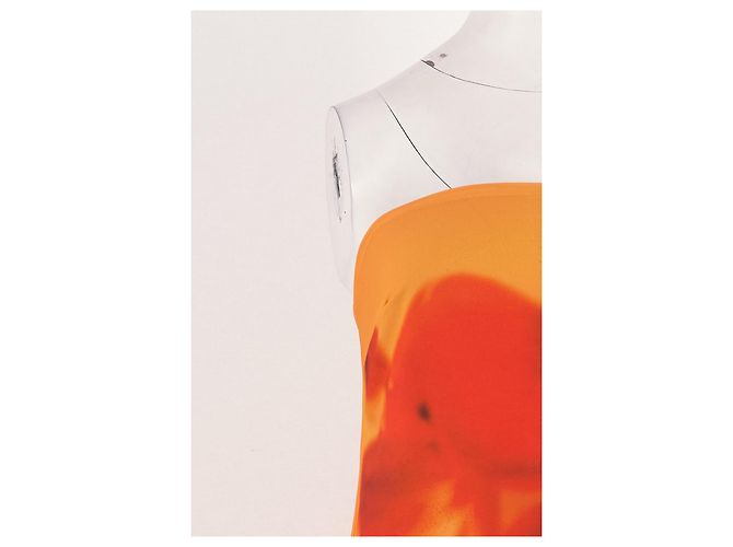 Autre Marque MESHKI Langes oranges Kleid - Ansicht 3
