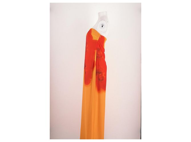 Autre Marque MESHKI Langes oranges Kleid - Ansicht 5