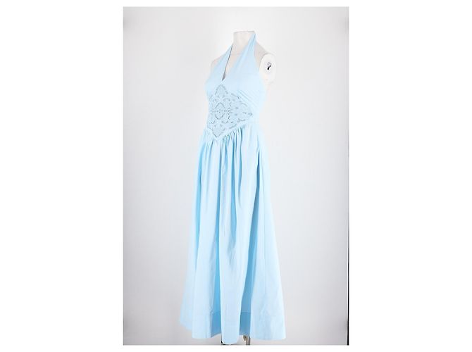Autre Marque Abito in cotone blu ROAME - vista 4