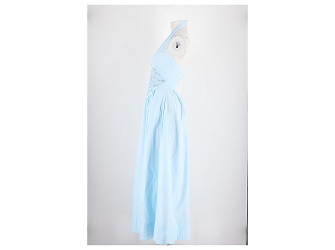 Autre Marque Abito in cotone blu ROAME - vista 5