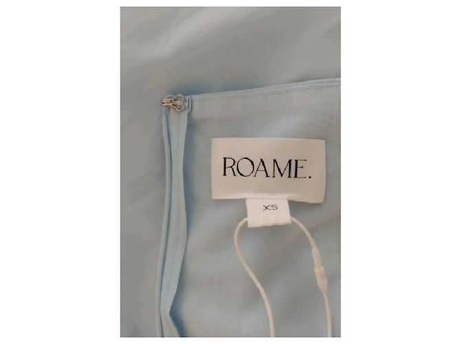 Autre Marque Abito in cotone blu ROAME - vista 7