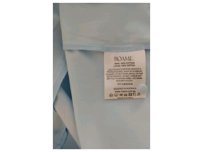 Autre Marque Abito in cotone blu ROAME - vista 8