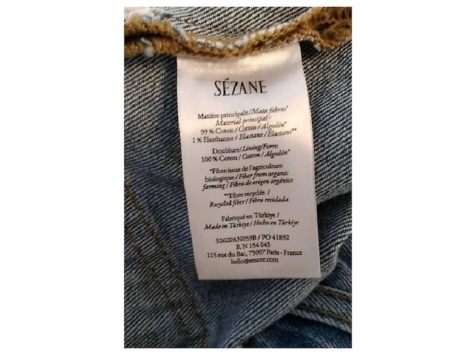 Jeans SéZane in cotone blu - vista 6