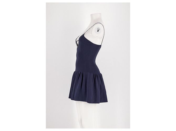 Autre Marque Abito corto ANCOSTI blu navy in cotone - vista 5