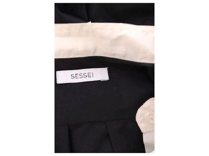Autre Marque SESSEI Baumwollkleid schwarz - Ansicht 7