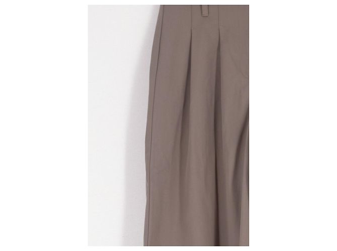 Pantalones de algodón beige SéZane - vista 3