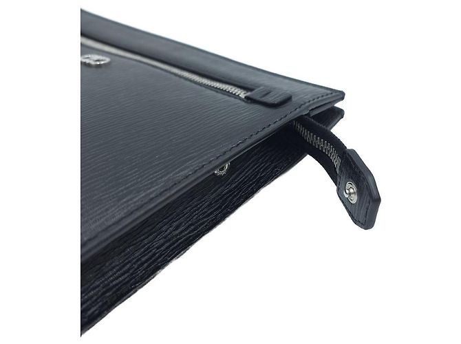 Salvatore Ferragamo Clutch com alça de mão Gancini Preto - vista 7
