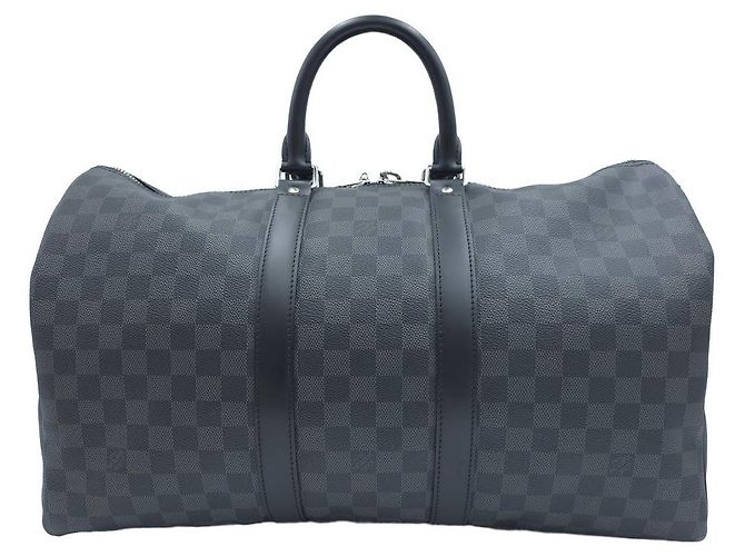 Louis Vuitton Keepall Bandoulière 45 Damier Graphite Marrone - vista 12