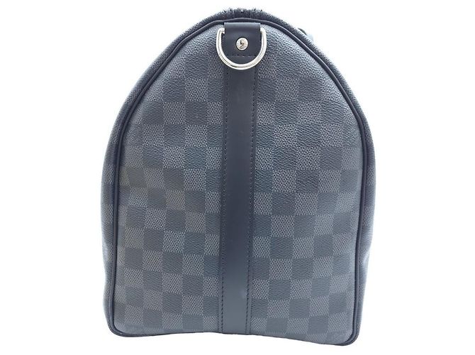 Louis Vuitton Keepall Bandoulière 45 Damier Graphite Marrone - vista 4