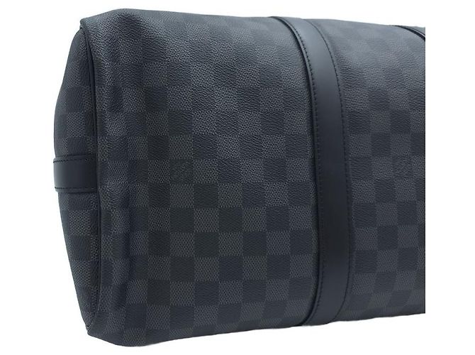 Louis Vuitton Keepall Bandoulière 45 Damier Graphite Marrone - vista 6