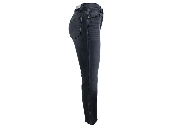 Autre Marque Re/done, jeans cinzentos com bainhas desfiadas Cinza - vista 2