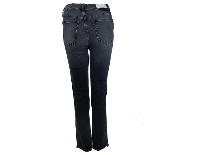 Autre Marque Re/done, jeans cinzentos com bainhas desfiadas Cinza - vista 3