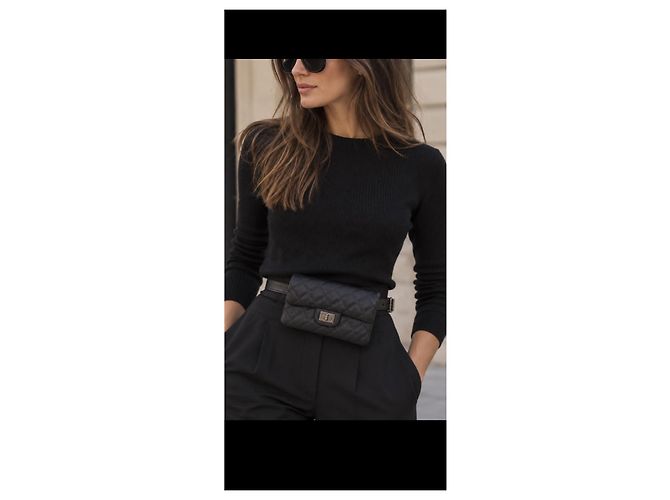 Chanel 2.55 Bolso con cinturón Negro Noé talla Negro - vista 9
