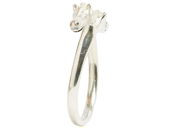 Pulsera Galop Doble Hermès Plata 1985s Pulsera de Plata Esterlina Hermes - vista 2