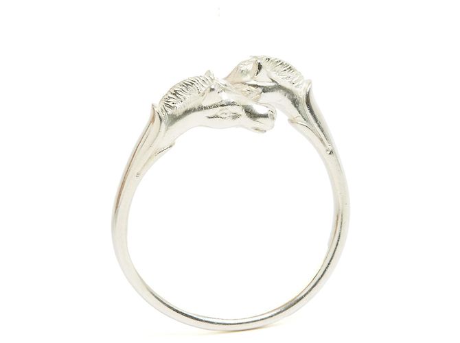 Pulsera Galop Doble Hermès Plata 1985s Pulsera de Plata Esterlina Hermes - vista 3