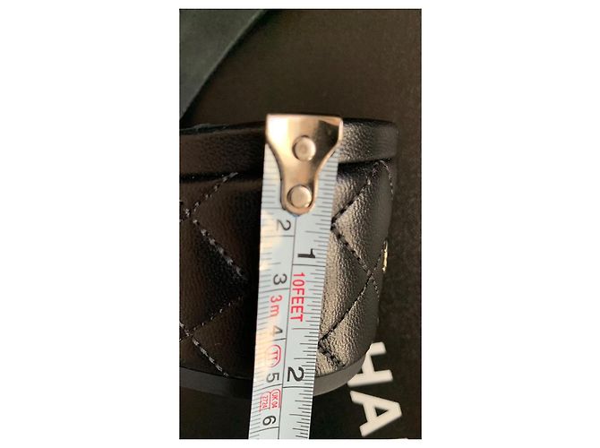 Chanel Sandalen aus Leder mit Karomuster Schwarz - Ansicht 5