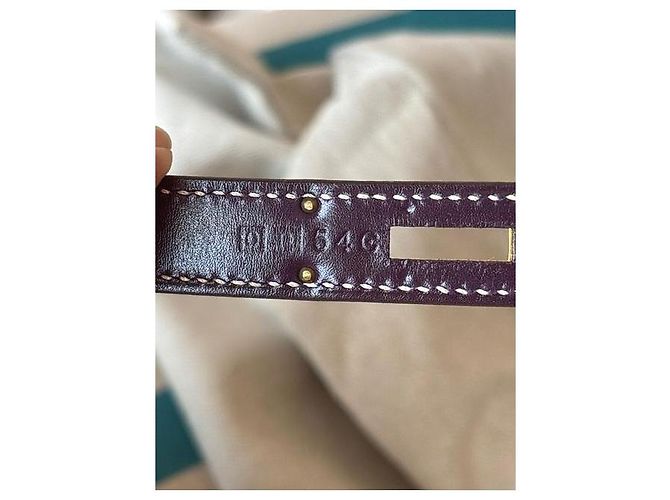 Hermès Kelly Sellier Box 28 cm Sammler Lila Gold hardware - Ansicht 15