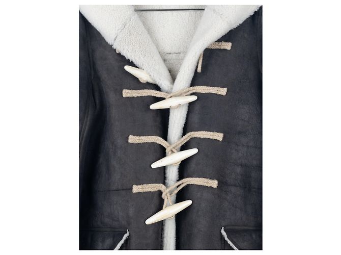 Rick Owens AW17 Leder-Schafsleder Duffle-Mantel - Ansicht 4