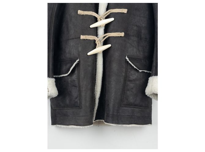 Rick Owens AW17 Leder-Schafsleder Duffle-Mantel - Ansicht 5