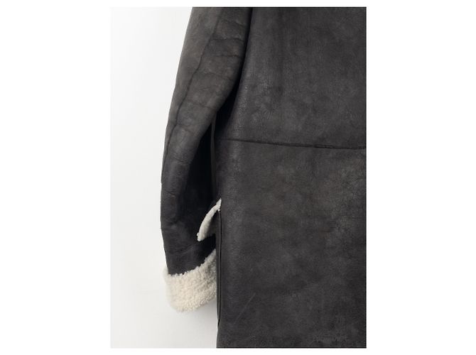 Rick Owens AW17 Leder-Schafsleder Duffle-Mantel - Ansicht 13