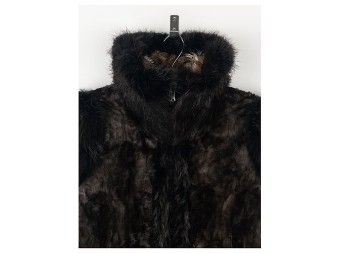 Yves Saint Laurent Rive Gauche von Tom Ford 2000er Pelz-Leder Bomberjacke - Ansicht 6