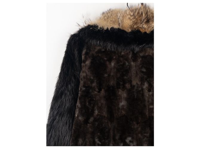Yves Saint Laurent Rive Gauche von Tom Ford 2000er Pelz-Leder Bomberjacke - Ansicht 15