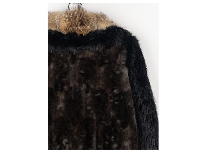 Yves Saint Laurent Rive Gauche von Tom Ford 2000er Pelz-Leder Bomberjacke - Ansicht 16