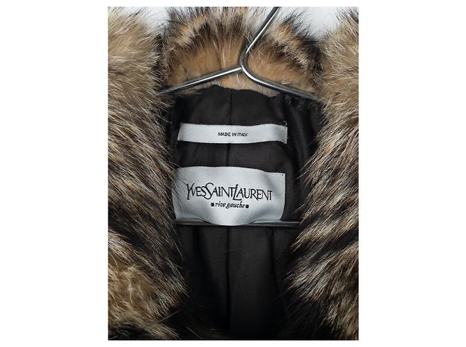 Yves Saint Laurent Rive Gauche von Tom Ford 2000er Pelz-Leder Bomberjacke - Ansicht 20