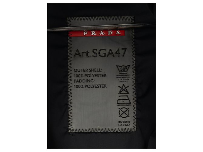 Prada AW08 Wellen-Raffung Kunstleder-Puffermantel - Ansicht 14