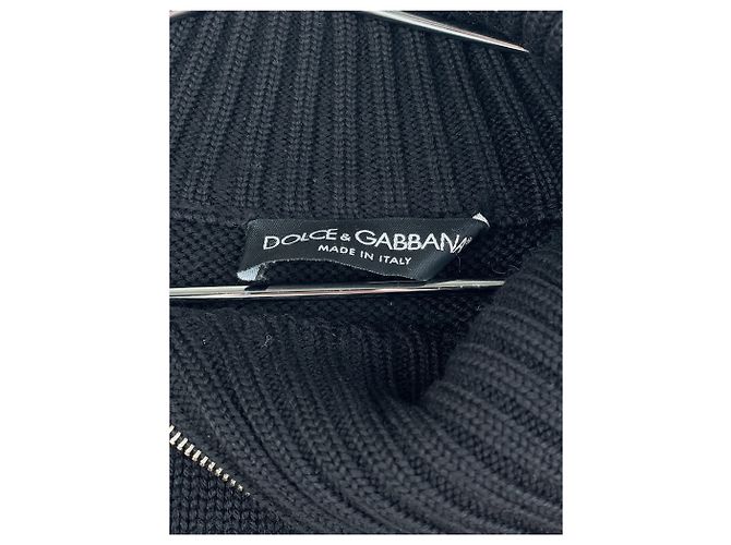 Suéter de gola alta de tricô com zíper espiral Dolce & Gabbana AW03 - vista 16