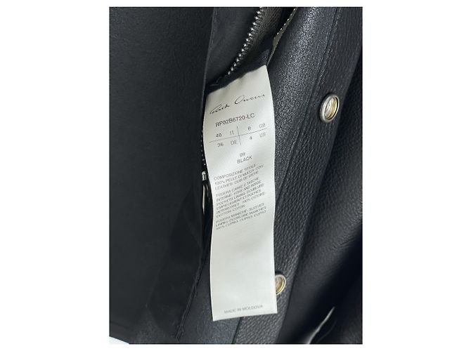 Camicia overshirt in pelle Porterville 'Strobe' AW22 di Rick Owens - vista 19