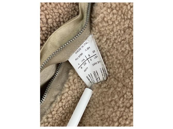 Jaqueta de couro shearling com cinto 'Gleam' de Rick Owens AW10 - vista 20