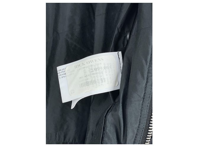 Giacca bomber in pelle drappeggiata 'Cyclops' SS16 di Rick Owens - vista 18