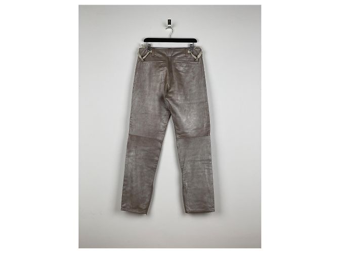 Pantalones Biker de Cuero Astro AW99 de Helmut Lang - vista 2