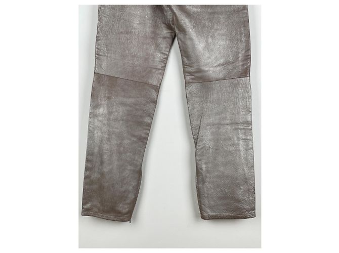 Pantalones Biker de Cuero Astro AW99 de Helmut Lang - vista 9