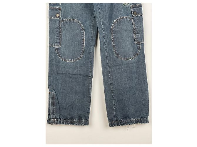 Dolce & Gabbana AW03 Double-Knee Denim Cargo Pants - view 4