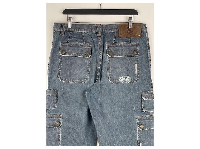 Dolce & Gabbana AW03 Double-Knee Denim Cargo Pants - view 9