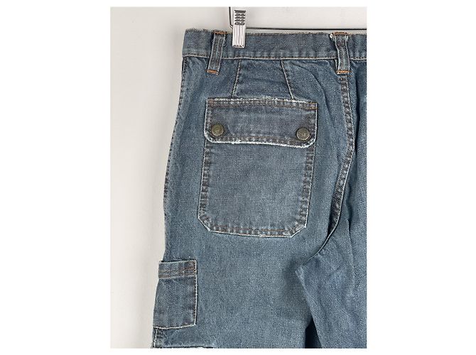 Dolce & Gabbana AW03 Double-Knee Denim Cargo Pants - view 10