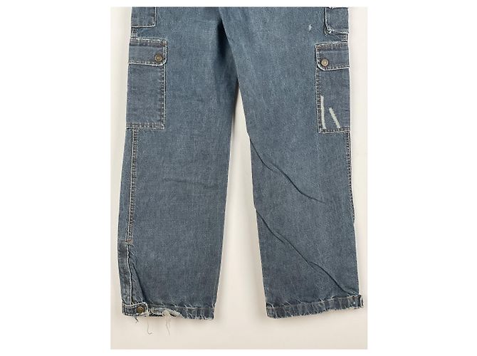 Dolce & Gabbana AW03 Double-Knee Denim Cargo Pants - view 12