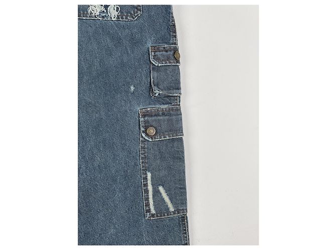 Dolce & Gabbana AW03 Double-Knee Denim Cargo Pants - view 13