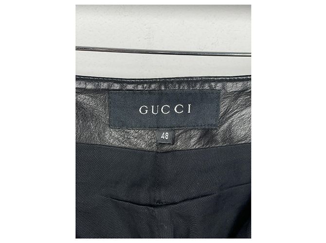 Gucci von Tom Ford SS00 bestickte Leder-Bikerhosen - Ansicht 12