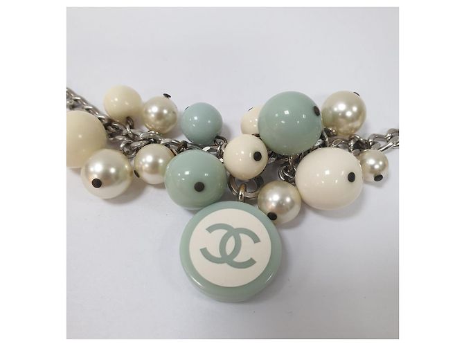 Chanel Pastell-Schmuckset mit Halskette und Armband - Ansicht 16
