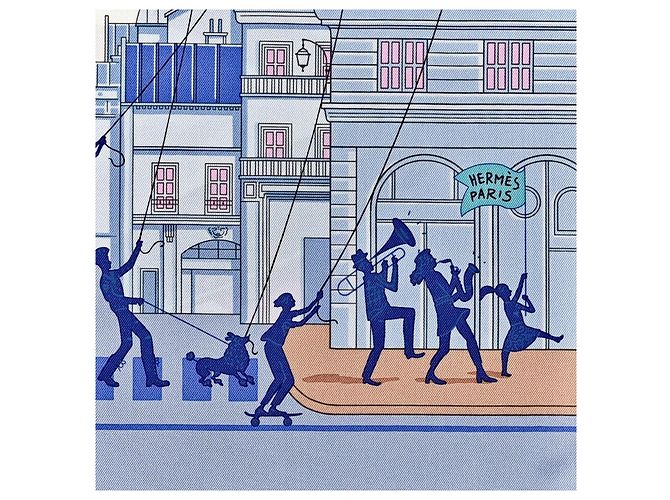 Hermès Paris: Lenço / Quadrado intitulado 'Hermès Parade' 90x90 cm Multicor - vista 2