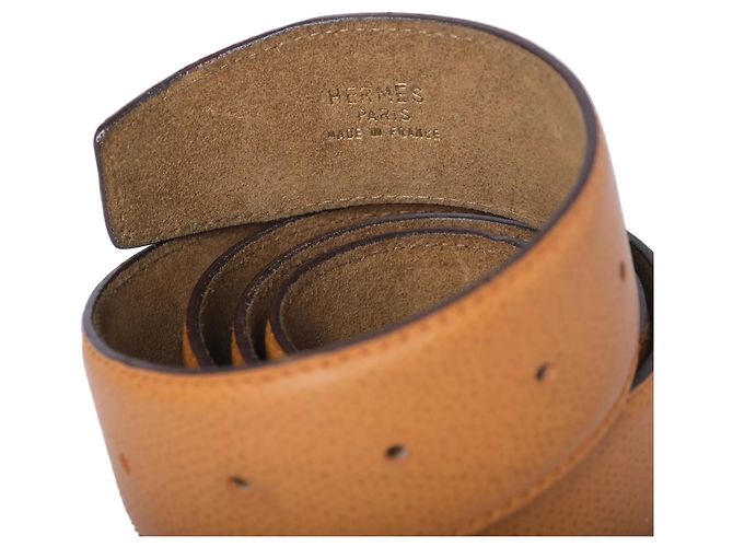 Cintura in pelle Hermès Vintage Cammello - vista 2