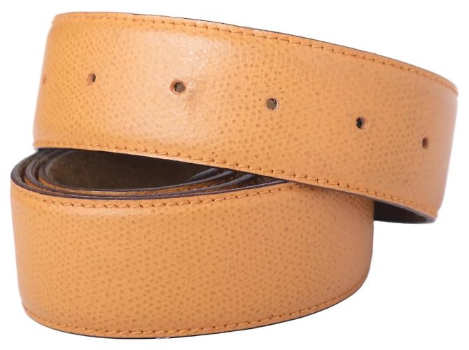 Cintura in pelle Hermès Vintage Cammello - vista 3