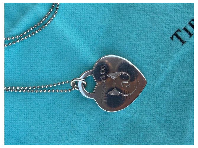 Colar Tiffany & Co. com Pendente Coração Cat Street Limited Hardware prateado - vista 18