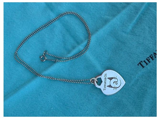 Colar Tiffany & Co. com Pendente Coração Cat Street Limited Hardware prateado - vista 20
