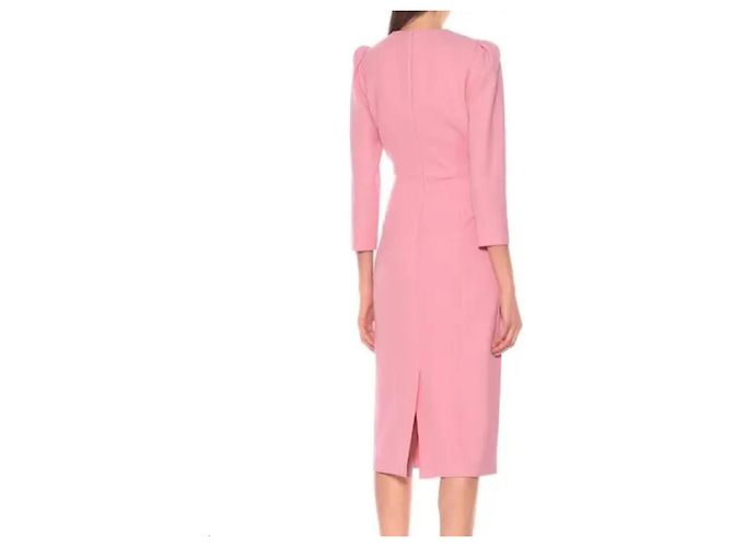 Vestido sheath Veronica Beard rosa con mangas abullonadas - vista 5