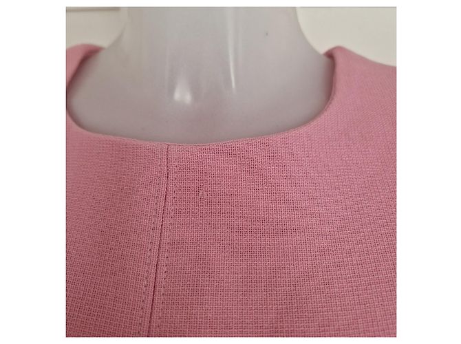 Vestido sheath Veronica Beard rosa con mangas abullonadas - vista 9